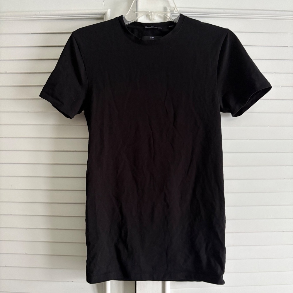 C&A Flex Black Stretchy T-Shirt or Tee Shirt Like New Size Small